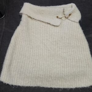 Wild Fable Soft Cream Knitwear mini skirt